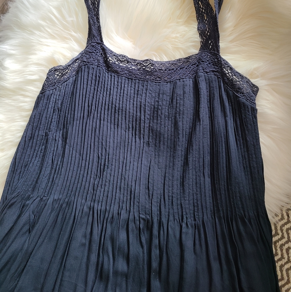Aritzia modal navy dress